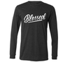 Blessed charcoal long sleeve tee
