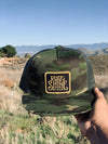 Rise and Shine camo army trucker hat