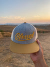 Blessed white & gold trucker hat