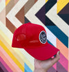 Red Saved by Grace dad cap