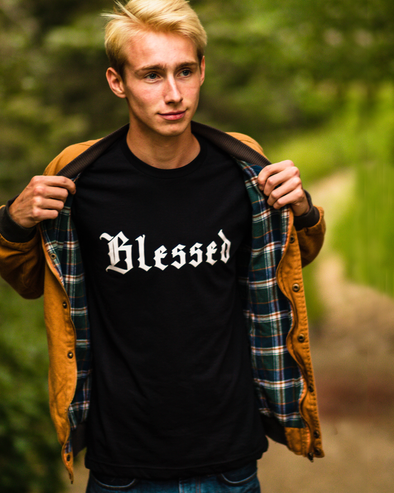 Blessed old English tee