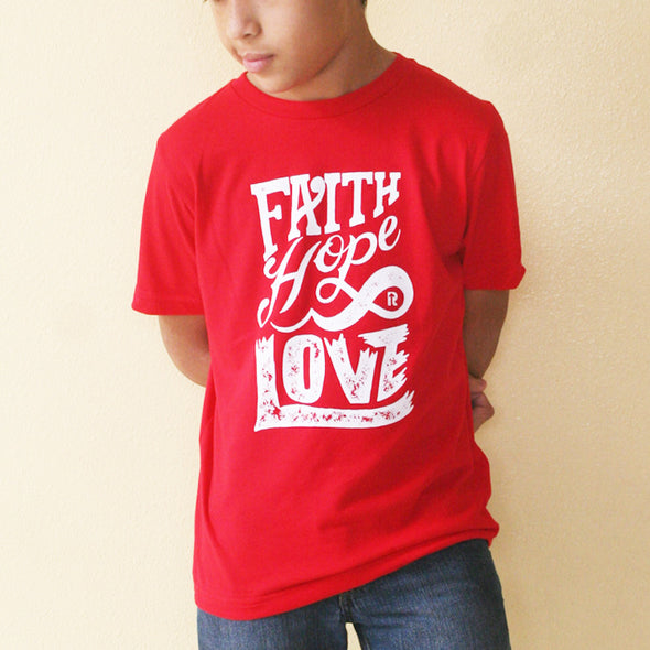 Faith hope love junior t-shirt
