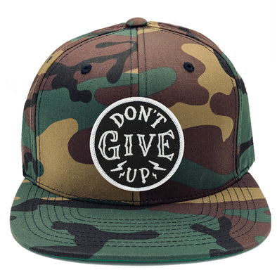 dont give up Don't give up risen apparel christian arm camo baseball cap