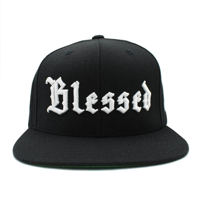 Blessed Old English Black Snapback