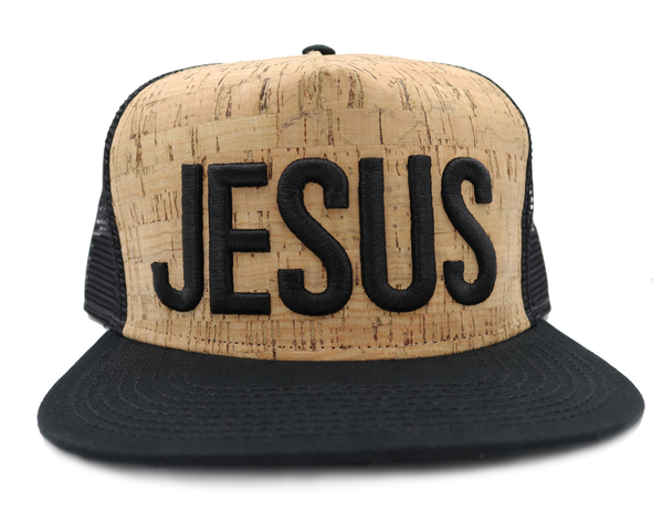 Jesus cork trucker hat
