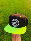 Don’t give up neon black snapback