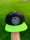 Saved by grace neon black snapback