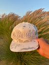 Blessed camo white snapback