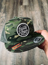 Camo saved by grace trucker hat