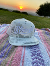 Blessed camo white snapback
