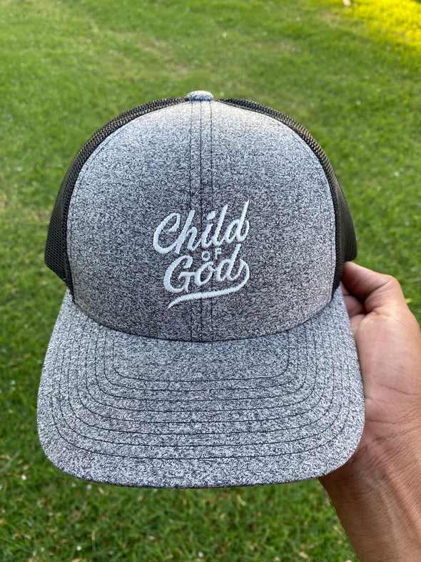 Child of God gray trucker cap