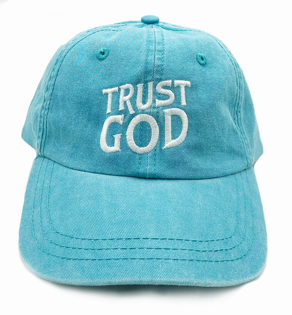 Aqua Trust God Dad cap
